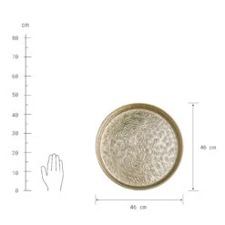 Deko Tablett Ø46cm ORIENTAL LOUNGE In Gold -Einrichtungsgeschäft butlers deko tablett o46cm oriental lounge in gold 2