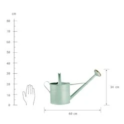 Gießkanne 8l ZINC In Pastellgrün -Einrichtungsgeschäft butlers giesskanne 8l zinc in pastellgrun 2