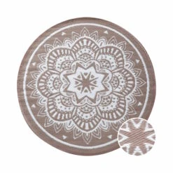 In- & Outdoor-Teppich Flora Ø118cm COLOUR CLASH In Natur-Weiß 9 In- & Outdoor-Teppich Flora Ø118cm COLOUR CLASH In Natur-Weiß -Einrichtungsgeschäft butlers in and outdoor teppich flora o118cm colour clash in natur weiss 2