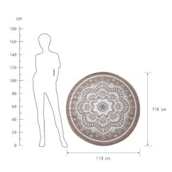 In- & Outdoor-Teppich Flora Ø118cm COLOUR CLASH In Natur-Weiß 10 In- & Outdoor-Teppich Flora Ø118cm COLOUR CLASH In Natur-Weiß -Einrichtungsgeschäft butlers in and outdoor teppich flora o118cm colour clash in natur weiss 3