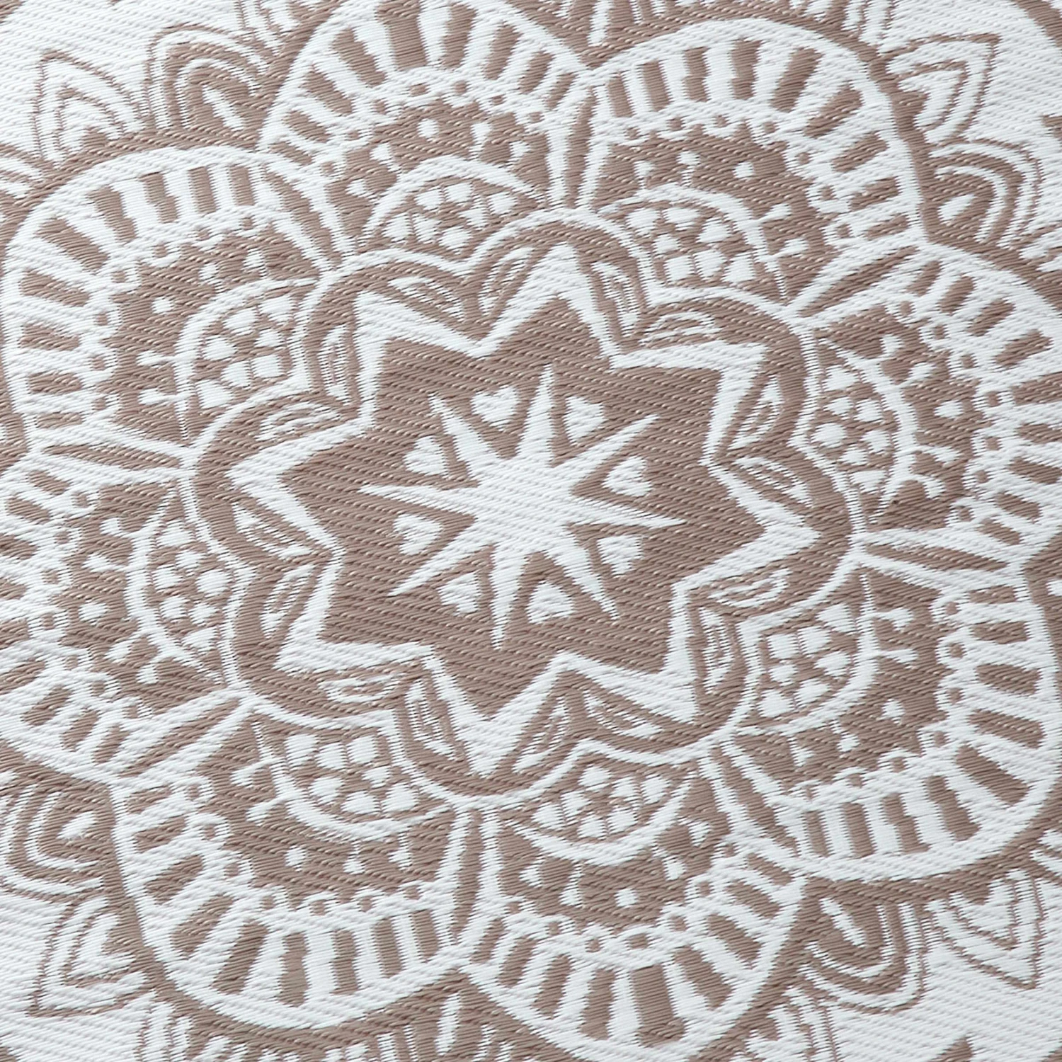 In- & Outdoor-Teppich Flora Ø118cm COLOUR CLASH In Natur-Weiß 6 In- & Outdoor-Teppich Flora Ø118cm COLOUR CLASH In Natur-Weiß – Bild 6