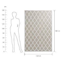 In- & Outdoor-Teppich Rauten L 180 X B 118cm COLOUR CLASH In Natur -Einrichtungsgeschäft butlers in and outdoor teppich rauten l 180 x b 118cm colour clash in natur 3