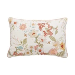 Kissen Blumen L 60 X B 40cm COTTON VELVET In Bunt