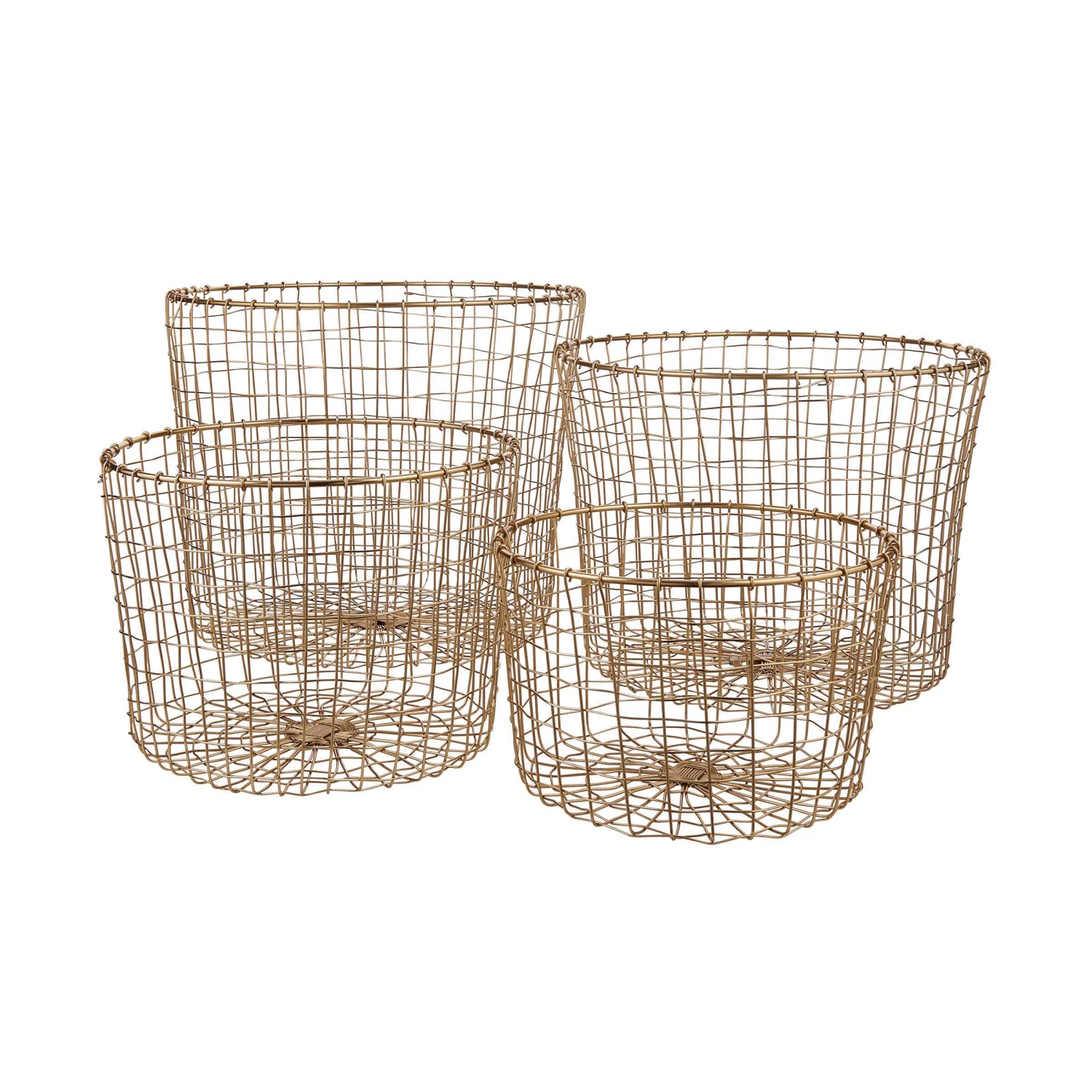 Korb Rund Ø36cm GRID In Gold 3 Korb Rund Ø36cm GRID In Gold – Bild 3