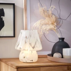 LED Leuchte Höhe 21cm MISS MARBLE In Hellblau 9 LED Leuchte Höhe 21cm MISS MARBLE In Hellblau -Einrichtungsgeschäft butlers led leuchte hohe 21cm miss marble in hellblau 2