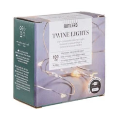 LED Lichterkette 100 Lichter Mit USB-Batteriefach TWINE LIGHTS In Silber 12 LED Lichterkette 100 Lichter Mit USB-Batteriefach TWINE LIGHTS In Silber -Einrichtungsgeschäft butlers led lichterkette 100 lichter mit usb batteriefach twine lights in silber 2