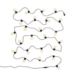 Lichterkette 24 Lichter Outdoor Länge 11m SUNSET In Schwarz-Weiß -Einrichtungsgeschäft butlers lichterkette 24 lichter outdoor lange 11m sunset in schwarz weiss 2