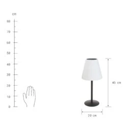 Outdoor Solar-Tischleuchte Mit Farbwechsel LIGHT UP In Schwarz-Weiß -Einrichtungsgeschäft butlers outdoor solar tischleuchte mit farbwechsel light up in schwarz weiss 4