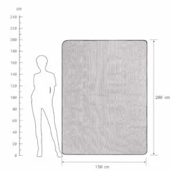 Picknickdecke L 150 X B 200cm WANDERLUST In Taupe-Weiß 8 Picknickdecke L 150 X B 200cm WANDERLUST In Taupe-Weiß -Einrichtungsgeschäft butlers picknickdecke l 150 x b 200cm wanderlust in taupe weiss 3