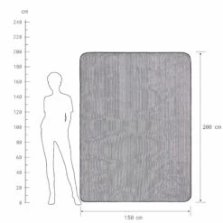 Picknickdecke Streifen L 150 X B 200cm WANDERLUST In Blau-Creme 7 Picknickdecke Streifen L 150 X B 200cm WANDERLUST In Blau-Creme -Einrichtungsgeschäft butlers picknickdecke streifen l 150 x b 200cm wanderlust in blau creme 3