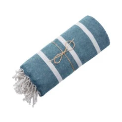 Strandtuch L 200 X B 180cm SURFSIDE In Blau -Einrichtungsgeschäft butlers strandtuch l 200 x b 180cm surfside in blau 5