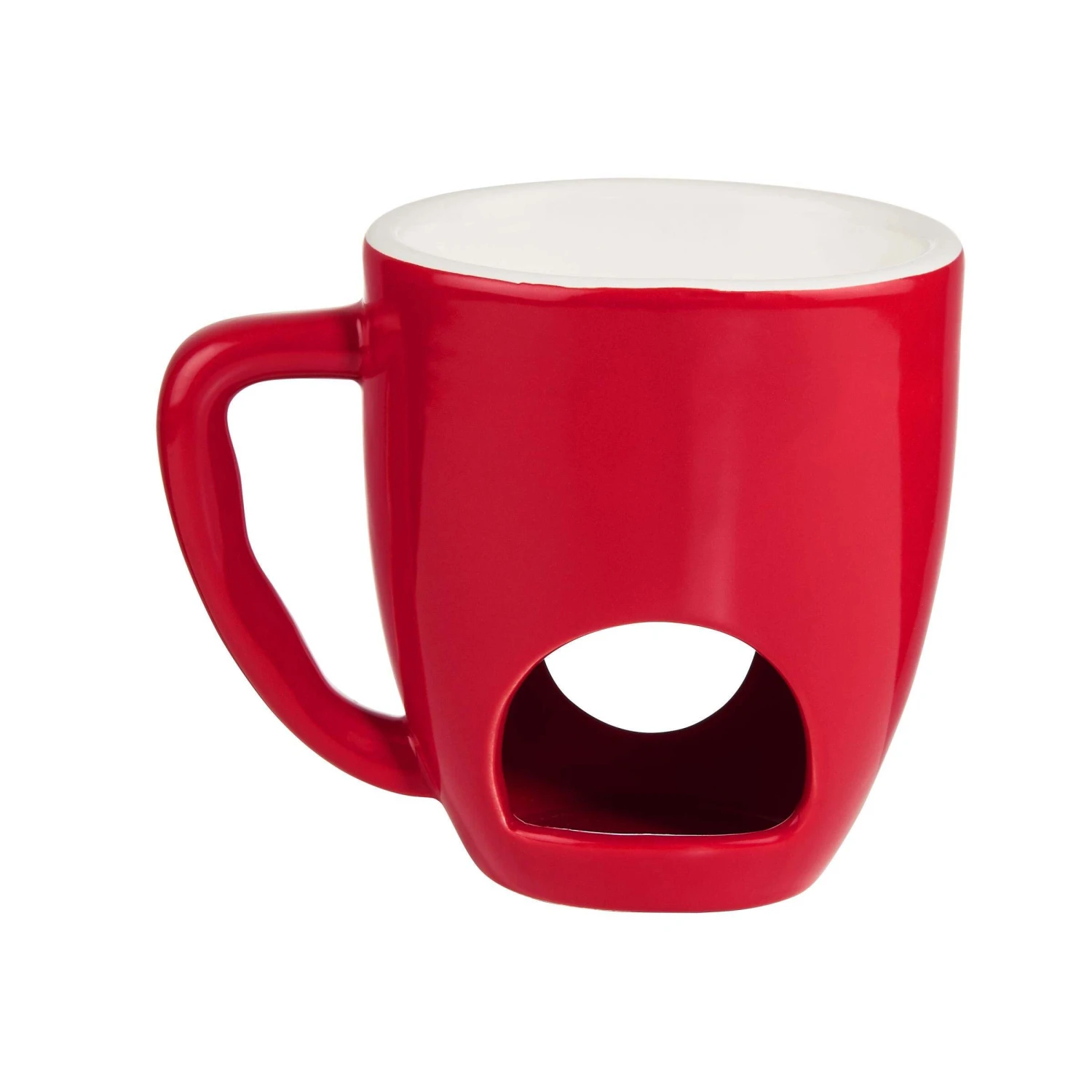 Tasse Mit 2 Gabeln CHOCOLATE FONDUE In Rot 5 Tasse Mit 2 Gabeln CHOCOLATE FONDUE In Rot – Bild 5