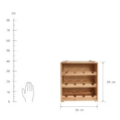 Weinregal VINOTHEK In Natur -Einrichtungsgeschäft butlers weinregal vinothek in natur 3