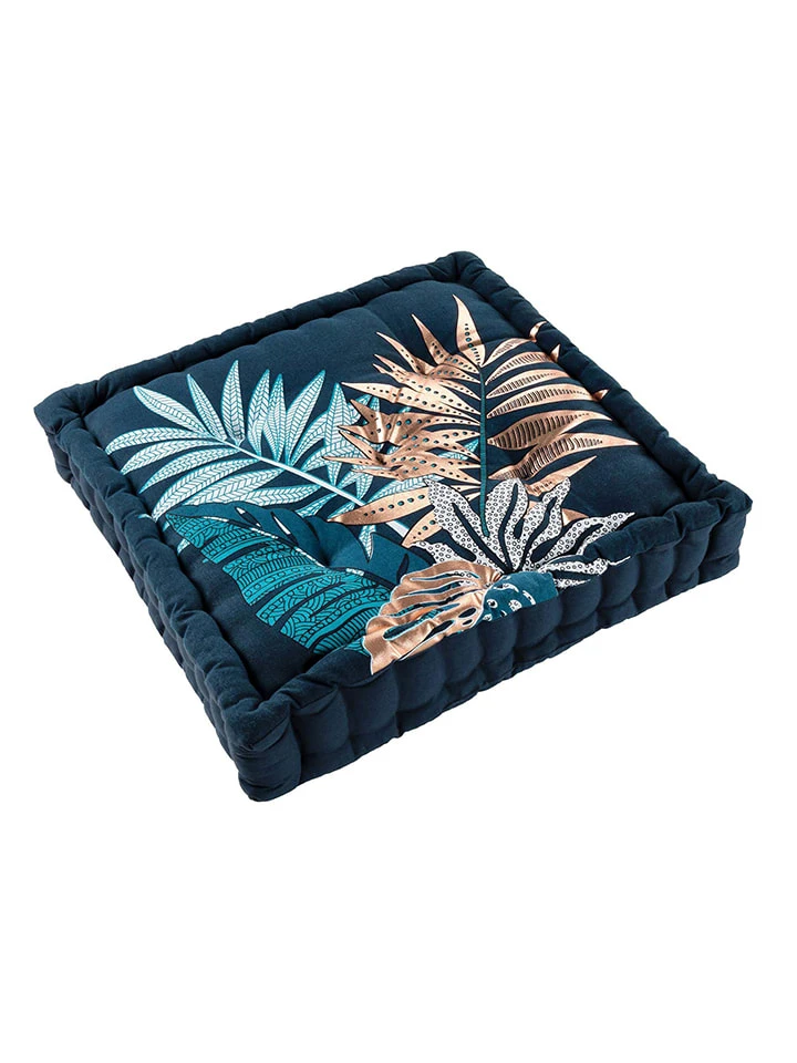 Sitzkissen "Terre Indigo" In Dunkelblau 1 Sitzkissen "Terre Indigo" In Dunkelblau