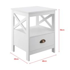 Beistelltisch Larsmo In Weiß (H)54cm (B)40cm (T)35cm 9 Beistelltisch Larsmo In Weiß (H)54cm (B)40cm (T)35cm -Einrichtungsgeschäft en casa beistelltisch larsmo in weiss h 54cm b 40cm t 35cm 2
