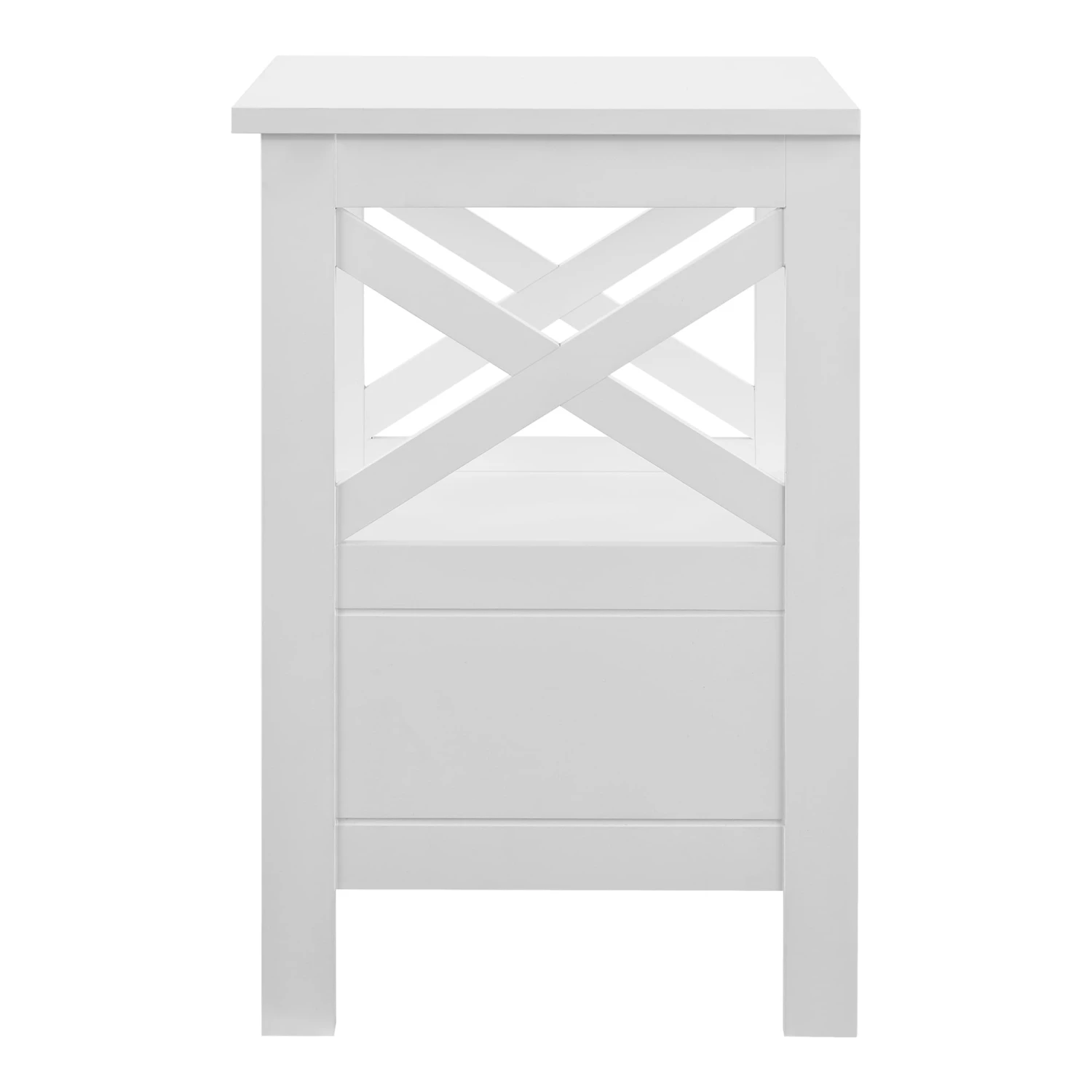 Beistelltisch Larsmo In Weiß (H)54cm (B)40cm (T)35cm 6 Beistelltisch Larsmo In Weiß (H)54cm (B)40cm (T)35cm – Bild 6