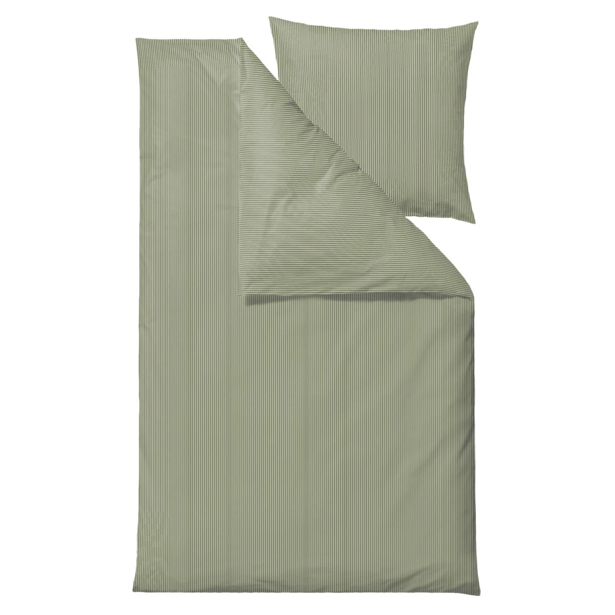 Bettwäsche Classic Stripe 135x200cm In Olive 1 Bettwäsche Classic Stripe 135x200cm In Olive
