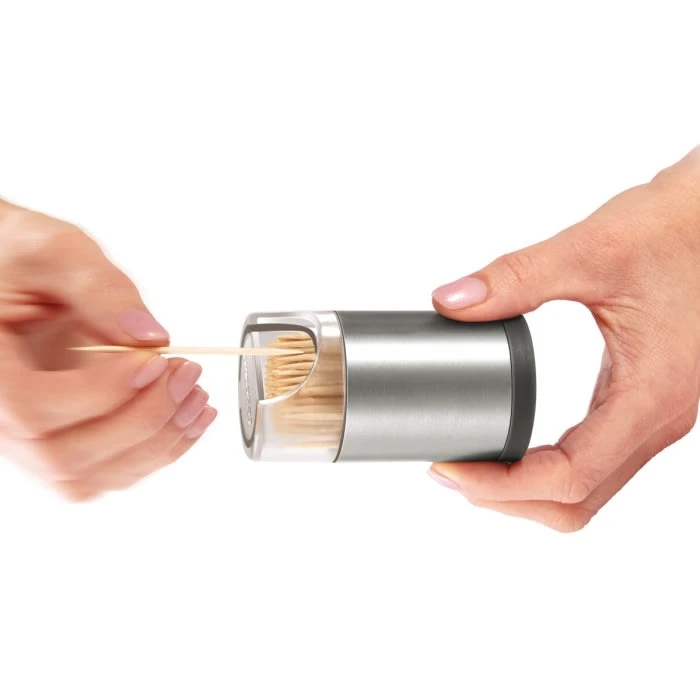 Zahnstocherspender GrandCHEF In Silber 3 Zahnstocherspender GrandCHEF In Silber – Bild 3