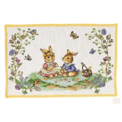Villeroy & Boch Gobelin Platzset Picknick Spring Fantasy In Grün|weiß