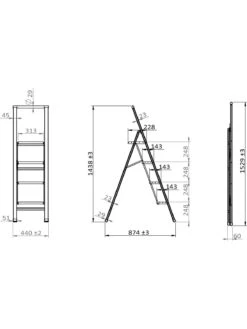 Wenko Alu-Design Klapptrittleiter 4-stufig Weiß In Weiß -Einrichtungsgeschäft wenko alu design klapptrittleiter 4 stufig weiss in weiss 7